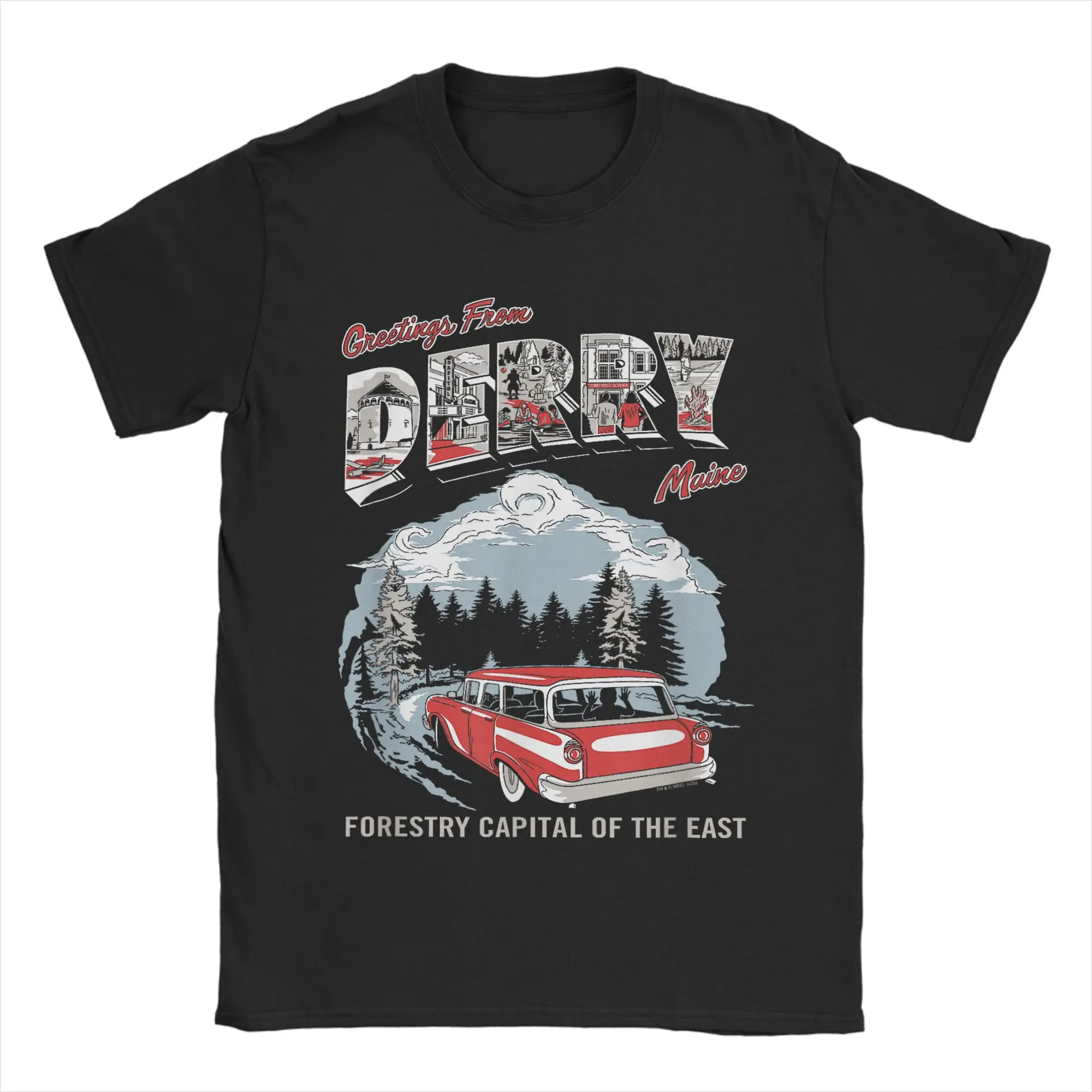 Greetings Tourist T Shirts Men Pure Cotton Funny T-Shirt Crew Neck  Tees Short Sleeve Clothing Plus Size