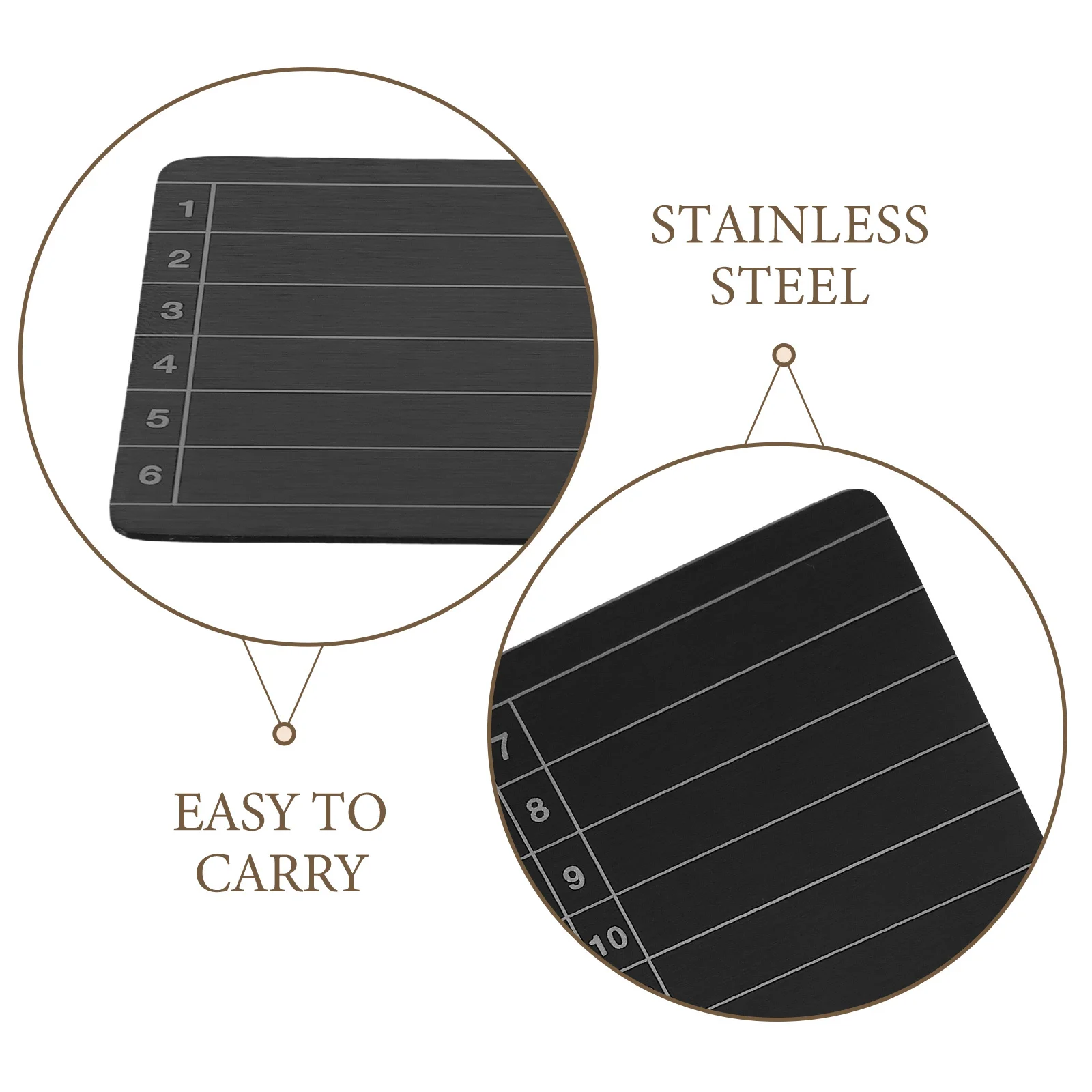 لوحة احتياطية من الفولاذ المقاوم للصدأ مكونة من 24 كلمة مقاومة للحريق ومقاومة للماء لتخزين التشفير لاستعادة بيتكوين #4