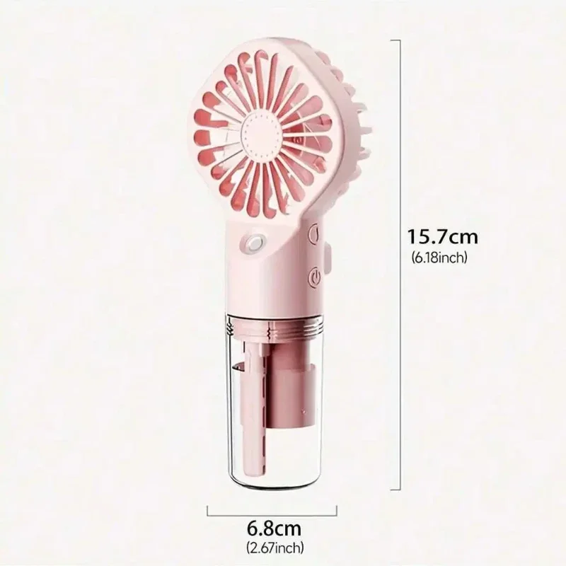 새로운 가습기 팬 미니 휴대용 안개 팬 휴대용 USB 충전식 휴대용 팬 가습기 미니 물 스프레이 핸드 팬