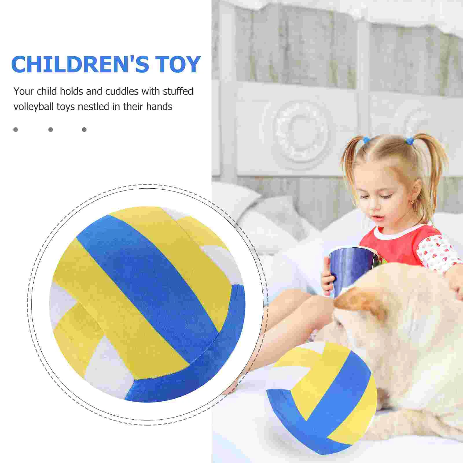 Volleyball Plush Toy Girls Stuffed Realistic Toys for Kids Ornament Decor Party Favors