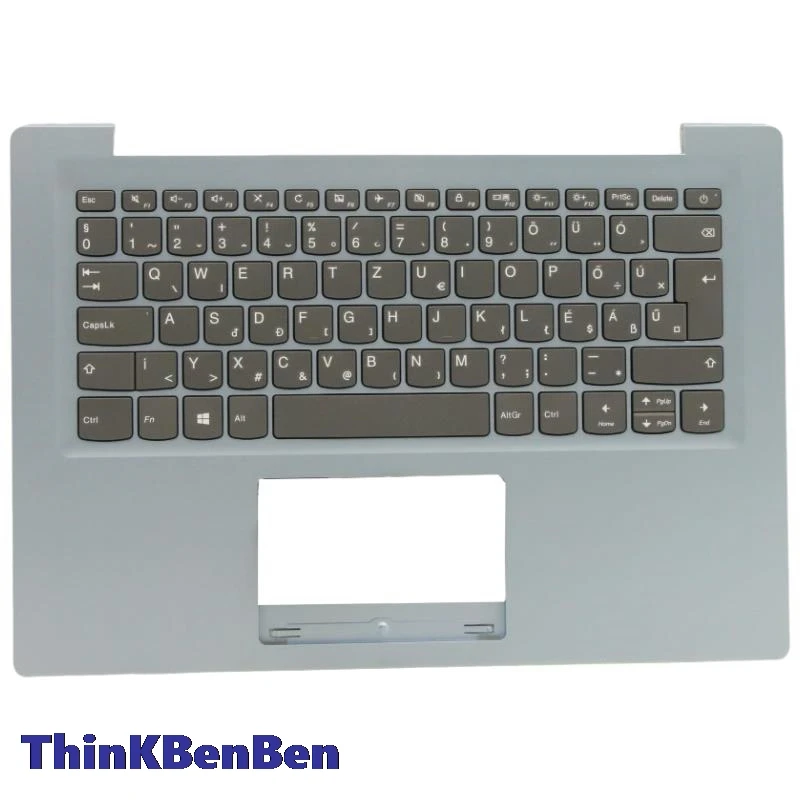 

HU Hungarian Blue Keyboard Upper Case Palmrest Shell Cover For Lenovo Ideapad S130 14 130s 14 14IGM 120s 14 14IAP 5CB0P23699