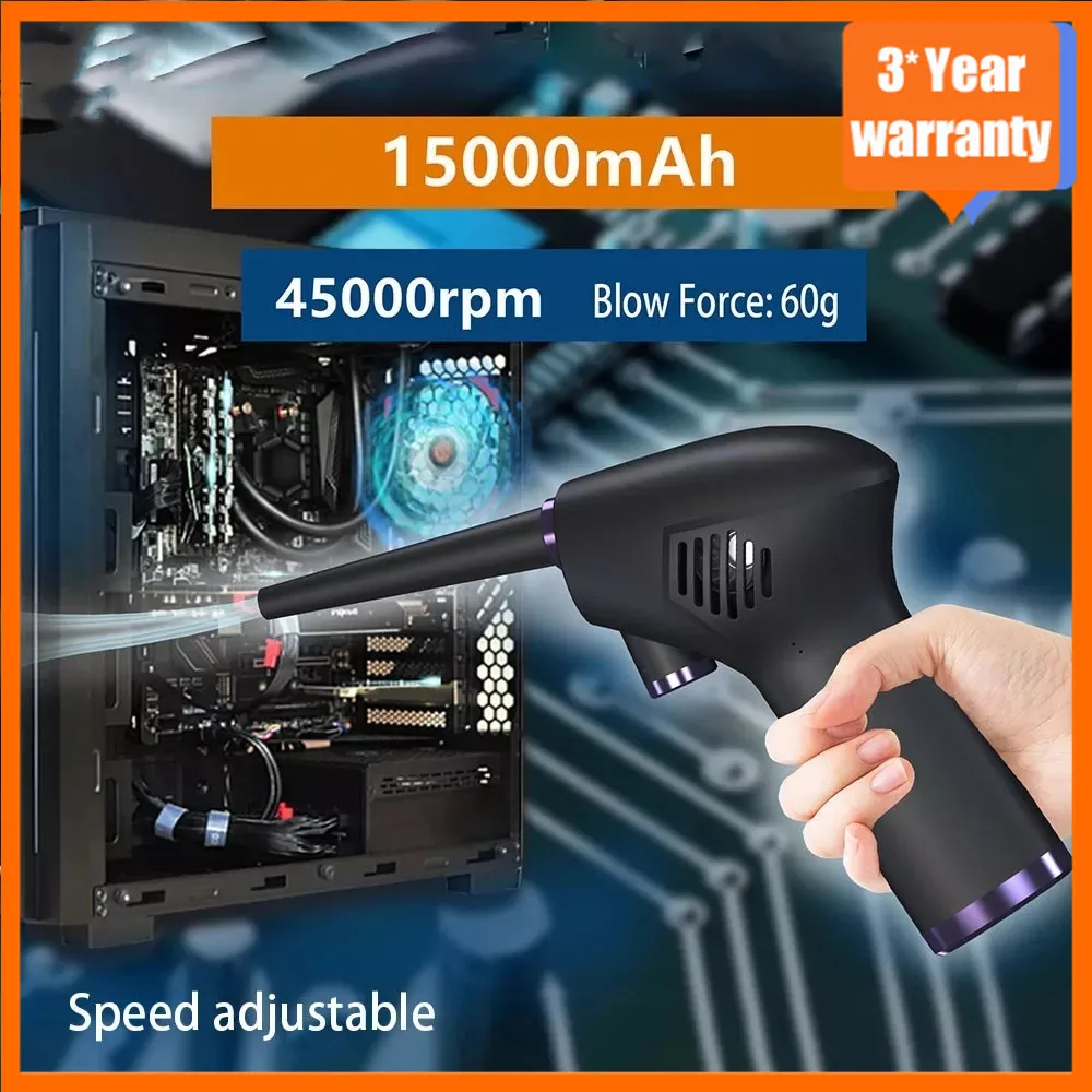 XMSJ-plumero de aire inalámbrico, soplador de aire comprimido de 45000 RPM, herramienta de limpieza para ordenador, portátil, teclado, electrónica, cámara