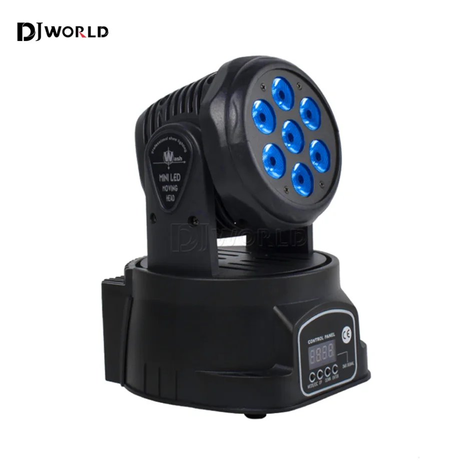 Imagem -03 - Movendo Head Led Light para Efeito de Palco Profissional 7x18w em Rgbwa Mais uv 10 15dmx Wash Disco dj Música Festa Dance Club