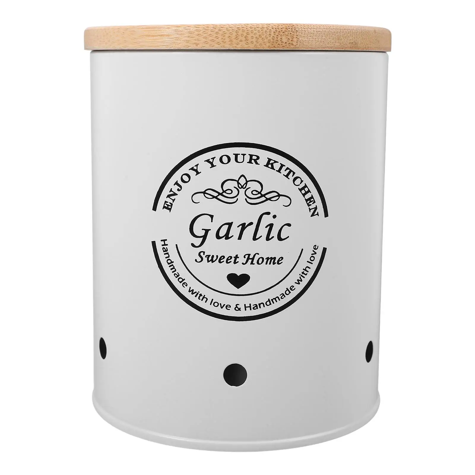 Cubo de almacenamiento de ajo, recipiente para patatas y cebollas, tarro de cocina, jengibre blanco fresco