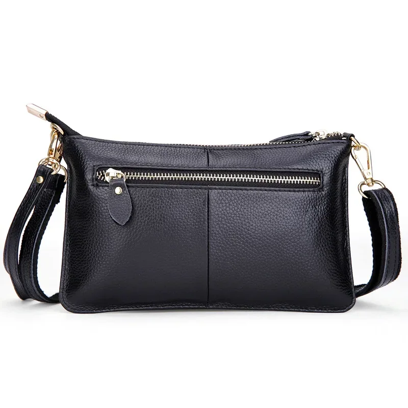 Women Genuine Leather Day Clutches Candy Color Shoulder Bag Women\'s Fashion Crossbody Bags Small ladies hand bags Clutch bolsos