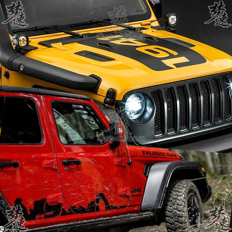 

Car sticker FORJEEP Wrangler 1941 limited edition decal machine cover sticker Custom car hood decoration film accessories