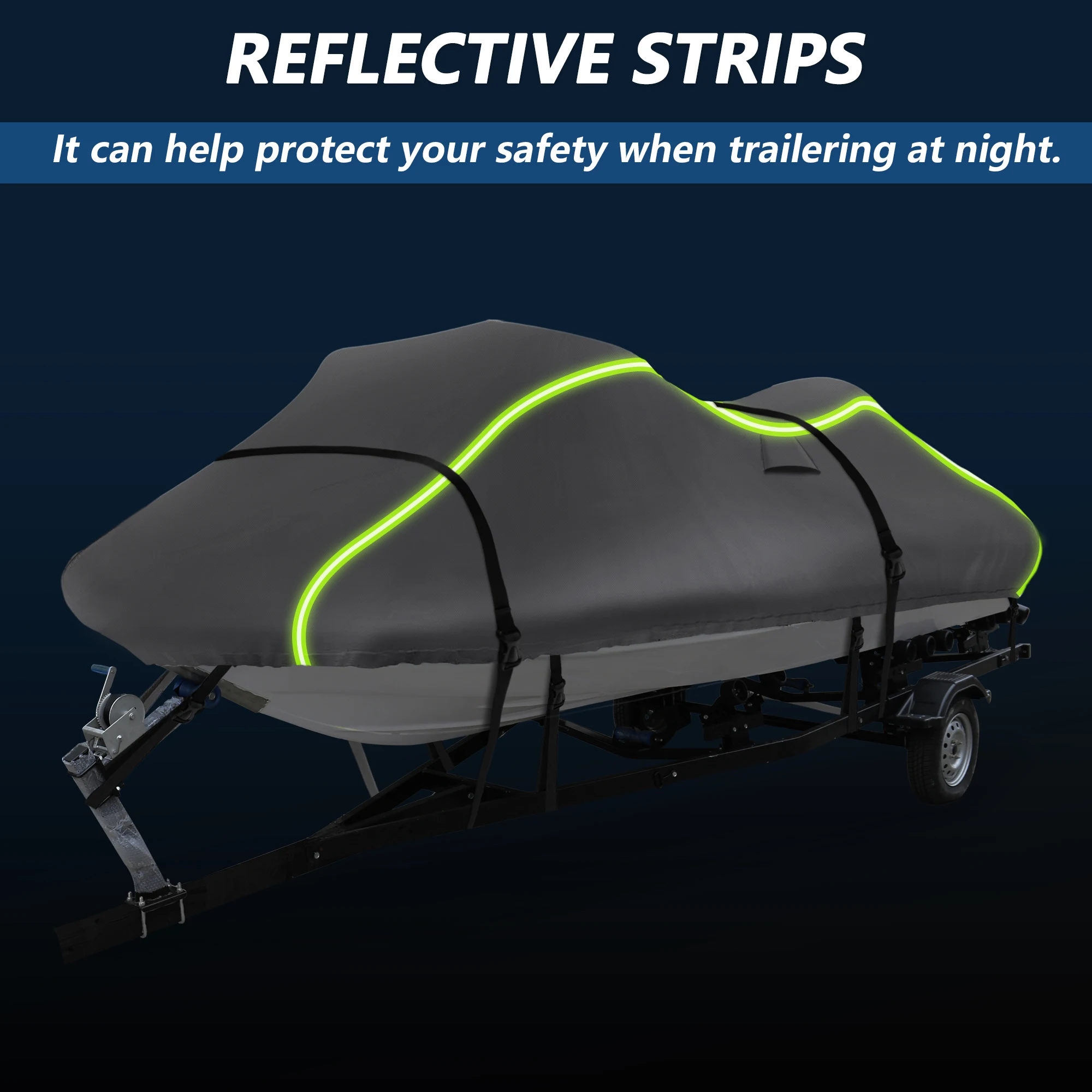 UXCELL 116 "-125" Cocok untuk Penutup Jet Ski 300D Tugas Oxford Anti-UV Tahan Air Penutup PWC Trailer untuk Yamaha untuk SeaDoo untuk Kawasaki