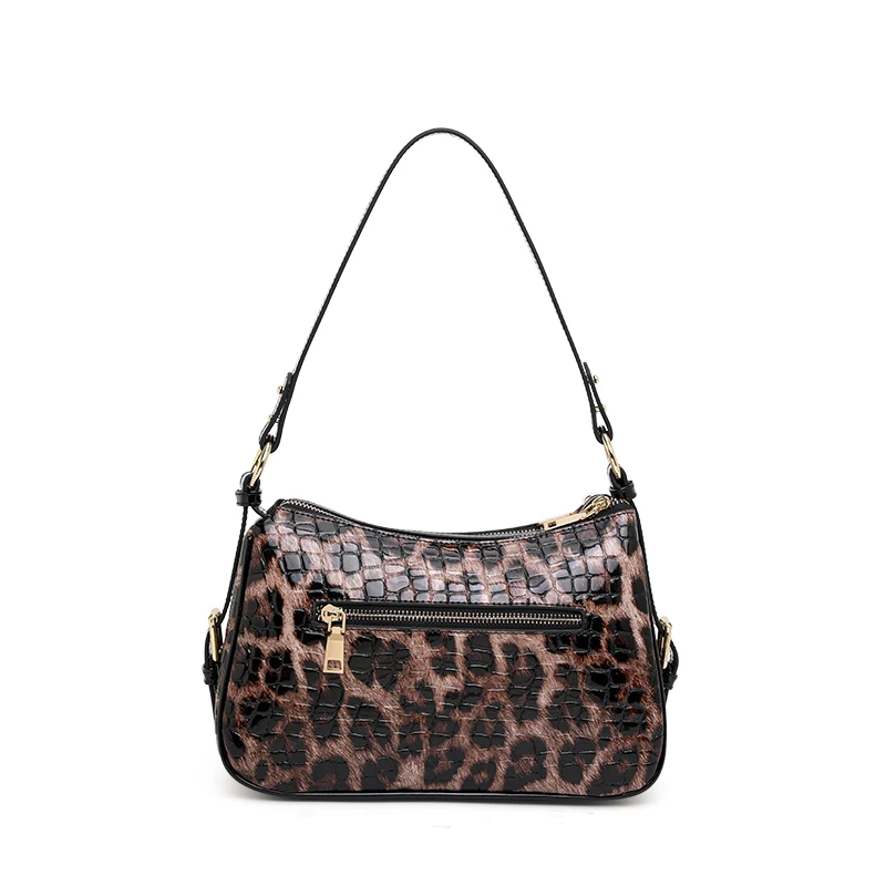 Leopard Print Bag 2024 New lady Bag famous brand shoulder messenger bag genuine leather handbag luxury handbag women