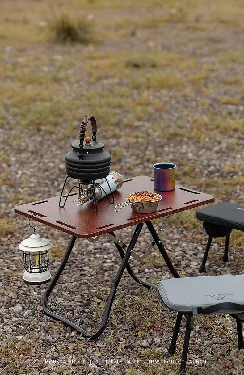 MOUNTAINHIKER Teetisch aus Aluminiumlegierung, für den Außenbereich, Camping, Butterfly, tragbarer Tisch, Stuhl, Klapptisch, hochwertige Möbel – Detail 3