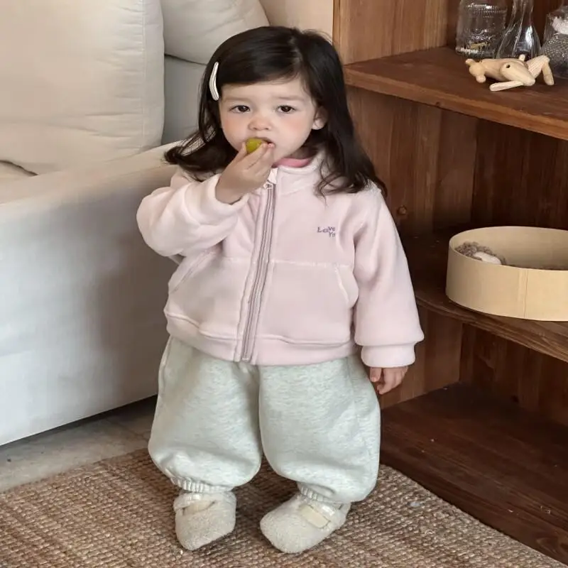 

Популярное кавайное повседневное пальто, топы, модная детская одежда, детская куртка на молнии, зимняя одежда, 2025 г., новая одежда, милая одежда в корейском стиле для мальчиков