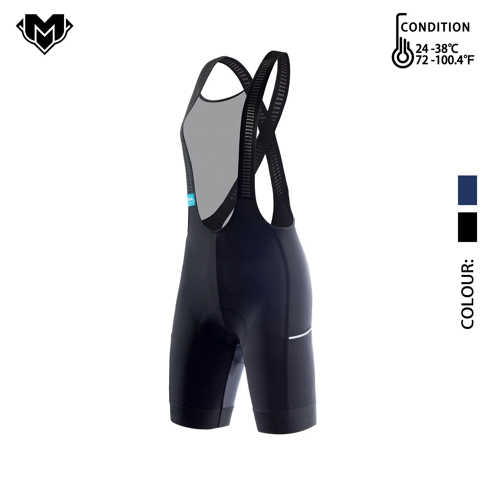 

MK Women Cycling Bib Shorts Gravel Bike Long Distance Woman Chamois Padded Mountain Spinning Road Bicycle Riding Pants Tights