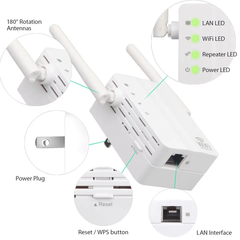 EATPOW  5G WiFi Booster Repeater Wifi Amplifier Signal Wifi Extender Network Wi fi Booster 1200Mbps 5 Ghz Long Range  Extender