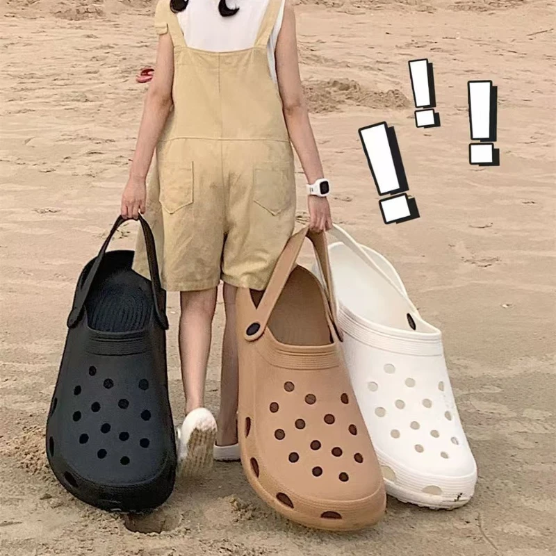 Women's Summer Hole Shoes Made Of Oversized Rubber Material