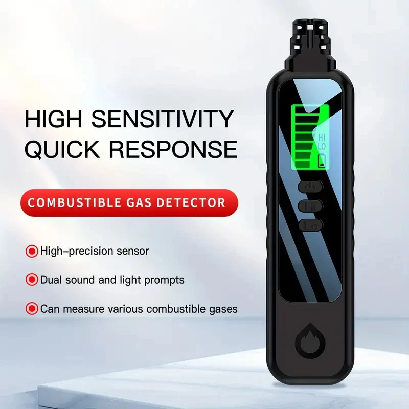 1pc Natural Gas Leak Detector, Methane Liquefied Petroleum Gas Leak Alarm Detector, Portable Gas Sensitive Semiconductor Sensor