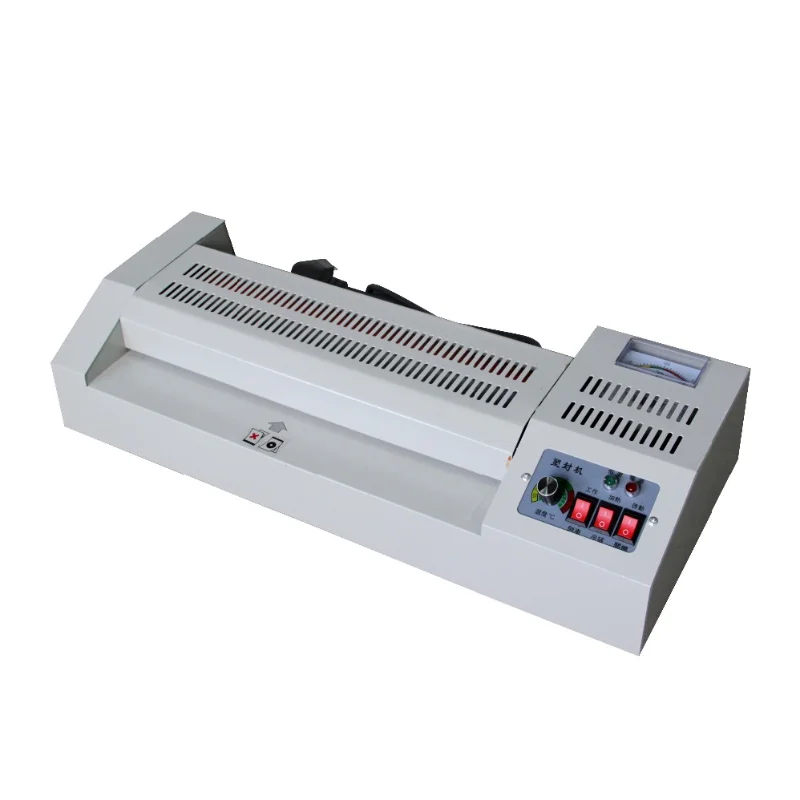 Electric paper bag laminating machine Desktop 4-roll heating roller laminating machine 