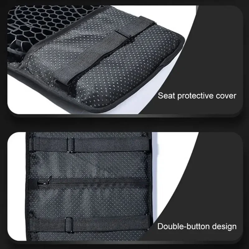 Motorcycle Gel Zitkussen Ademend Warmte-isolatie Air Pad Cover Anti Slip Zonnebrandcrème Seat Cover Schokabsorptie Vier Seizoenen