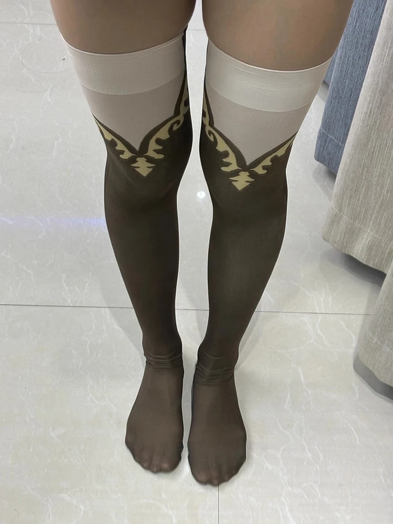 Umamusume – jolis bas de Cosplay Derby Satono diamant pour femmes, chaussettes hautes au dessus du genou, cuissardes hautes, bas de bottes longues, cadeaux