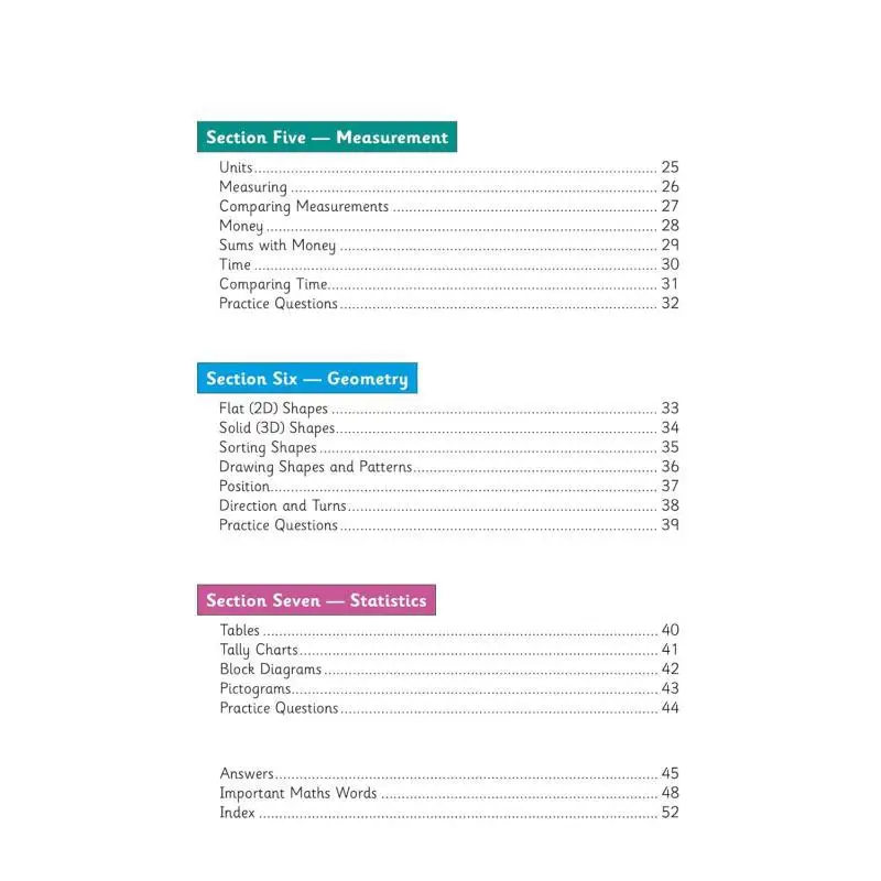 جديد KS1 الرياضيات السنة 2 كتاب الدراسة المستهدف CGP كتب التنسيق الجماعي المنشورات 9781789089196 كتاب