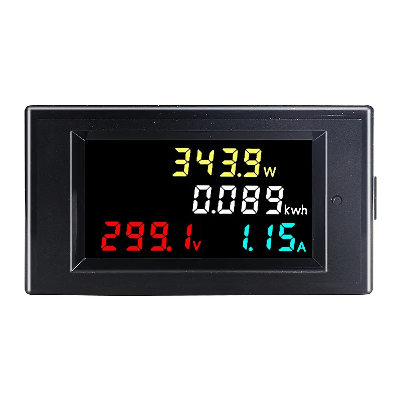 DC 4In1 Multi Function Panel Meters Digital Voltmeter D69-3062 14-600V Power Energy KWH Monitor