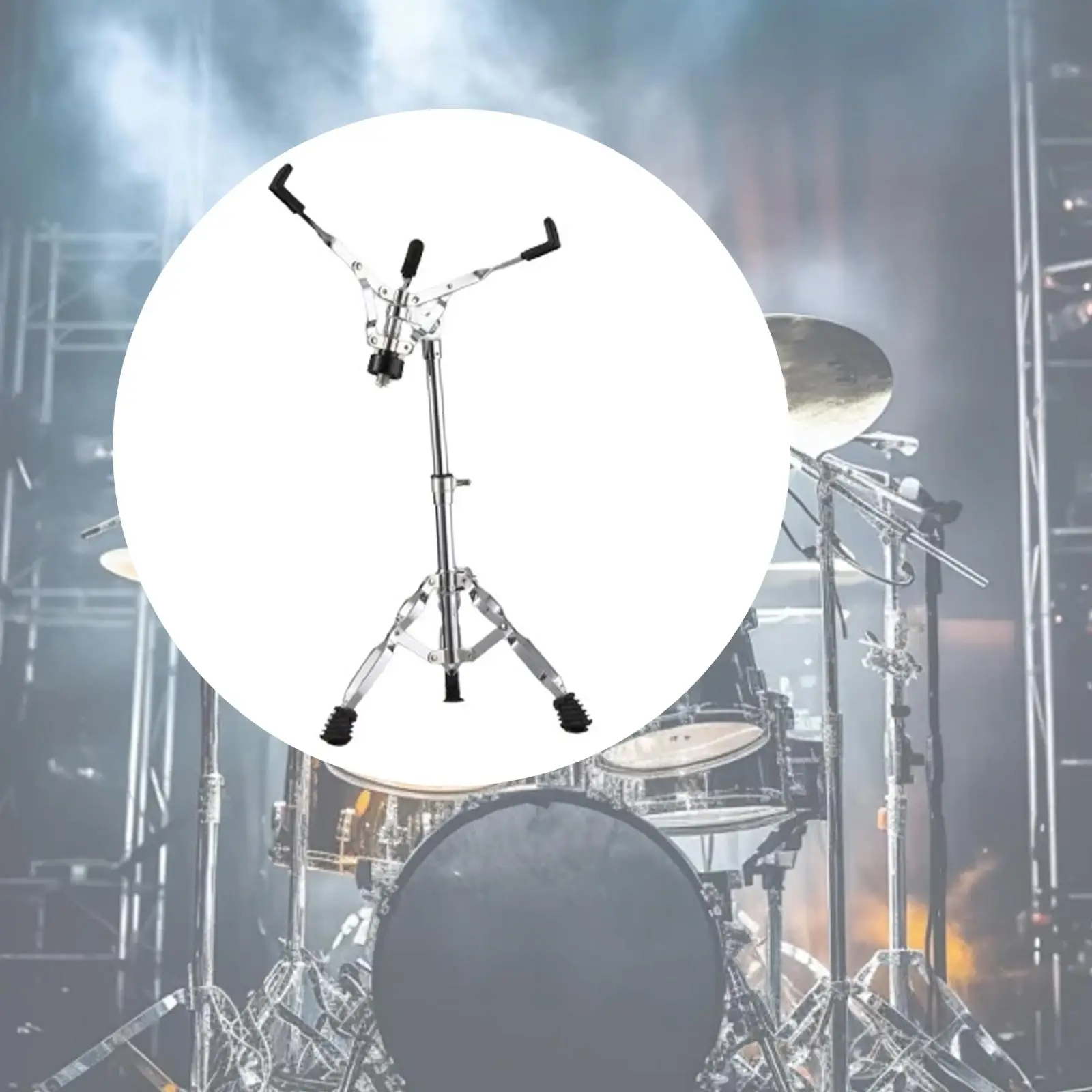 

Snare Drum Stand Extended Height 35.5-43cm Triangle Bracket Hardware Practice Drum Stand for Instrument 10-14inch Drum Pad