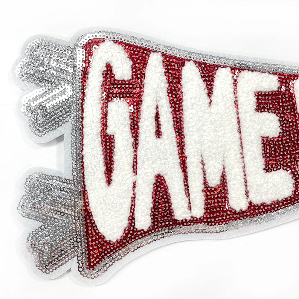 Game Day Patch Large Size Large Patch Large Pattern Back Glue Ironing Personality Letters Used For Decorative Cloth Stickers