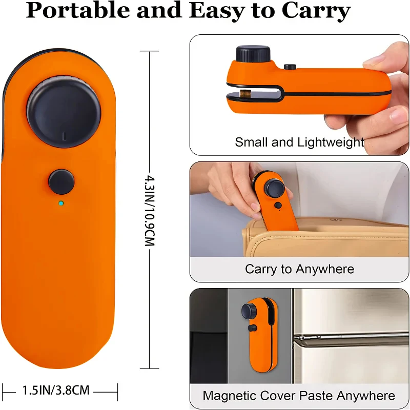 2-in-1 ミニ食品袋シールと切断ナイフしがみつくフィルムシール機充電式ハンドヘルドキッチンに適した