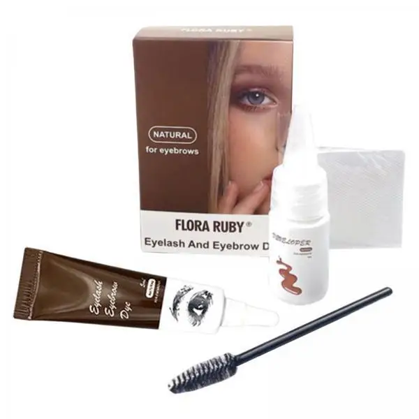 Eyebrow Dye Tint Gel Easy Apply Waterproof Tint Cream Kit 3 Color Options for Full Brows and Lush Lashes