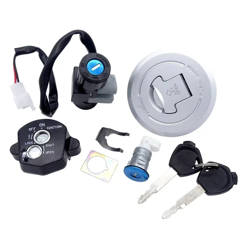 

Motorcycle Ignition Switch Fuel Cap Seat Lock & Cylinder For Honda CBR125RT 2012-2016 Moto Fuel Tank Cap Cover with Keys