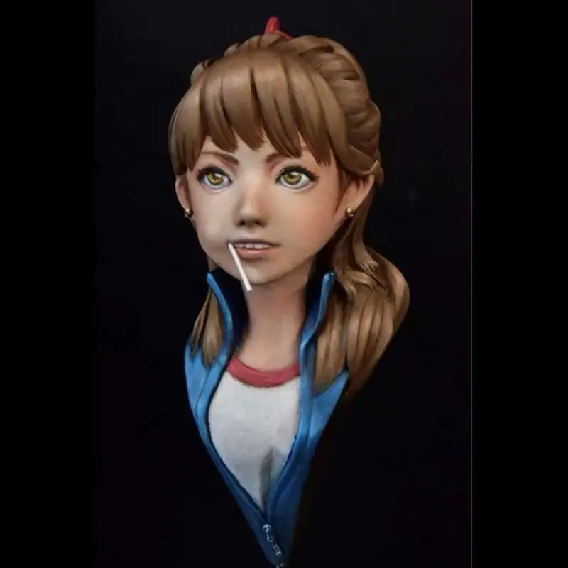 

Bust Of A Japanese High School Girl Resin Model Figure Gk Micro 3d Printed White Model Toy Unassembled And Unpainted Kit