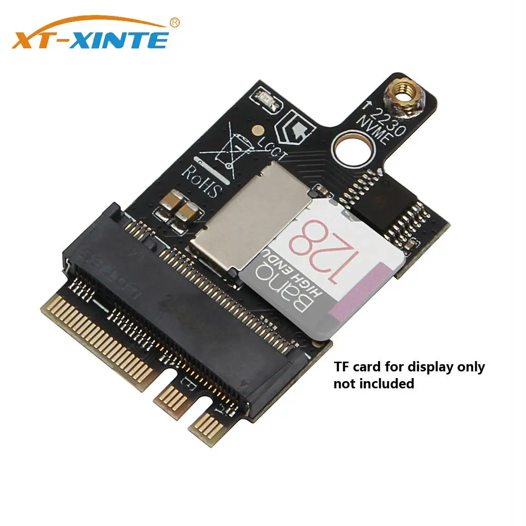 

M.2 A+E Key WiFi to M.2 M Key + TF Card Adapter for NVMe M.2 2230 Adapter Card with TF Card Slot WiFi Interface Expansion Card