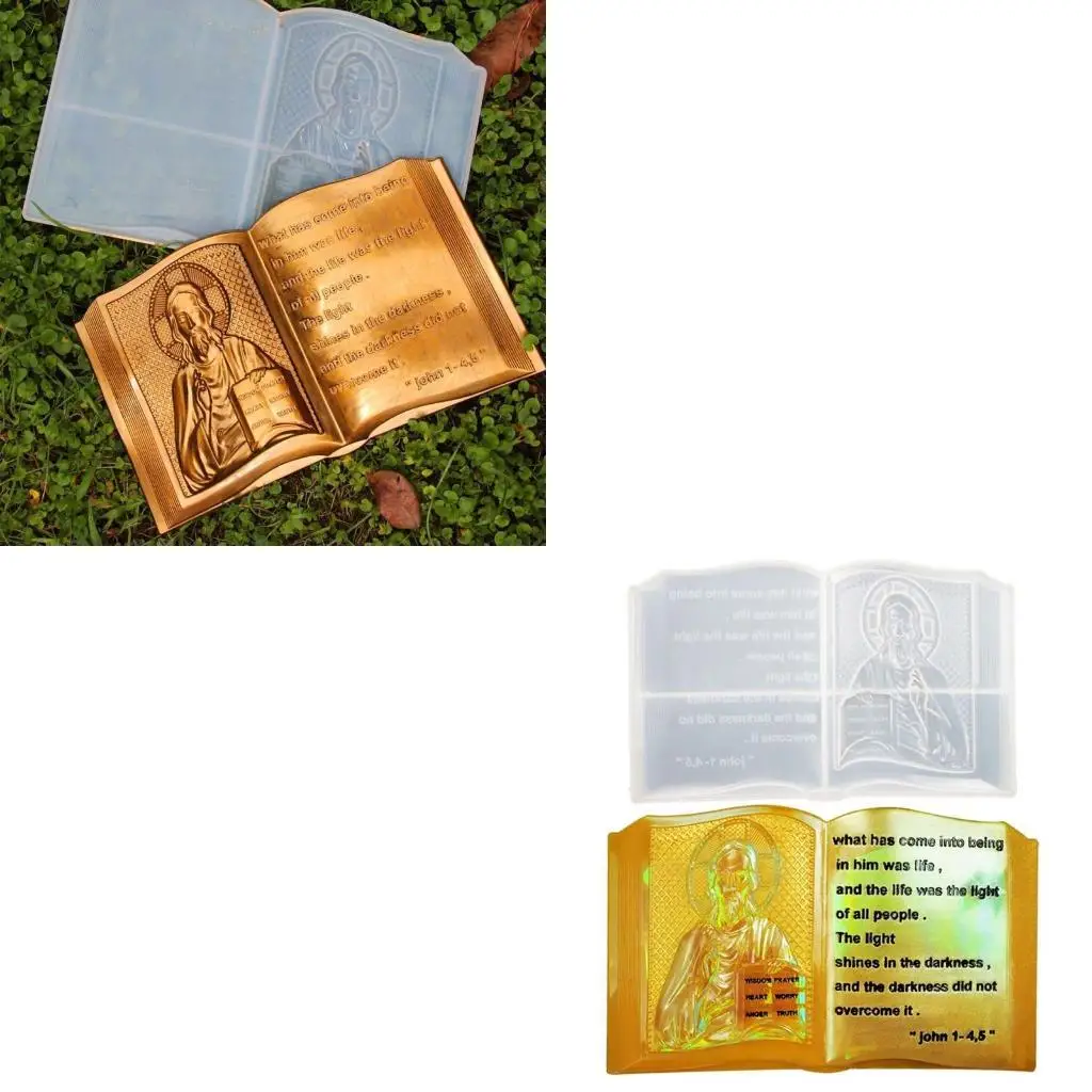 

9HJK Home Decoration Silicone Mould with Pattern/Letters for Christian