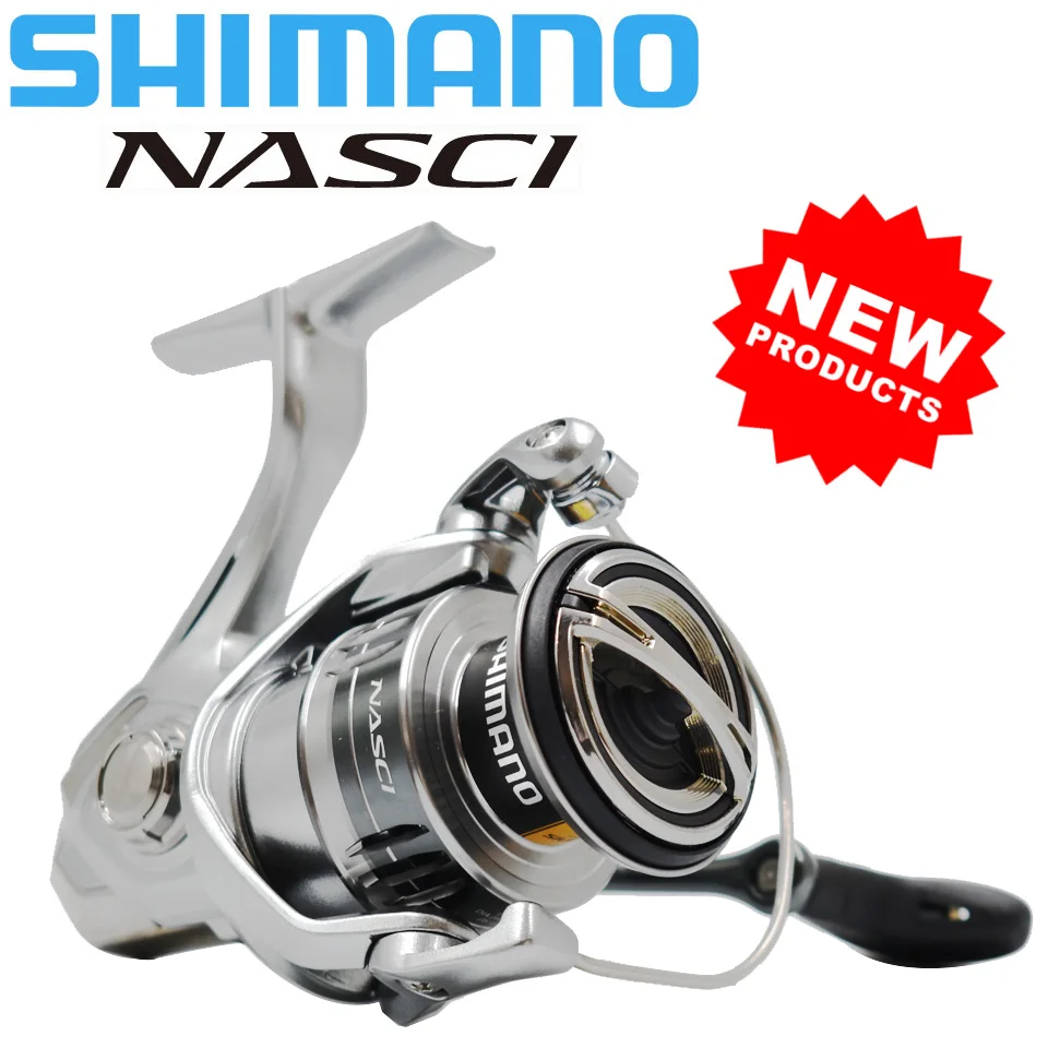 21 New SHIMANO NASCI Spinning Fishing Reel 5+1BB Hagane Gear Larger Spool Capacity Max 11kg Drag X-Ship Saltewater Fishing Reels