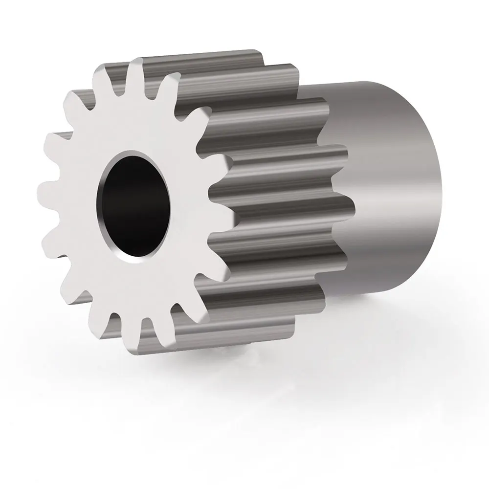 

AXSPEED 1Pcs Metal 16T Motor Gear 3.17mm 48P/0.5M Spur Gear Pinion Rack Transmission for RC Model Upgrade Parts
