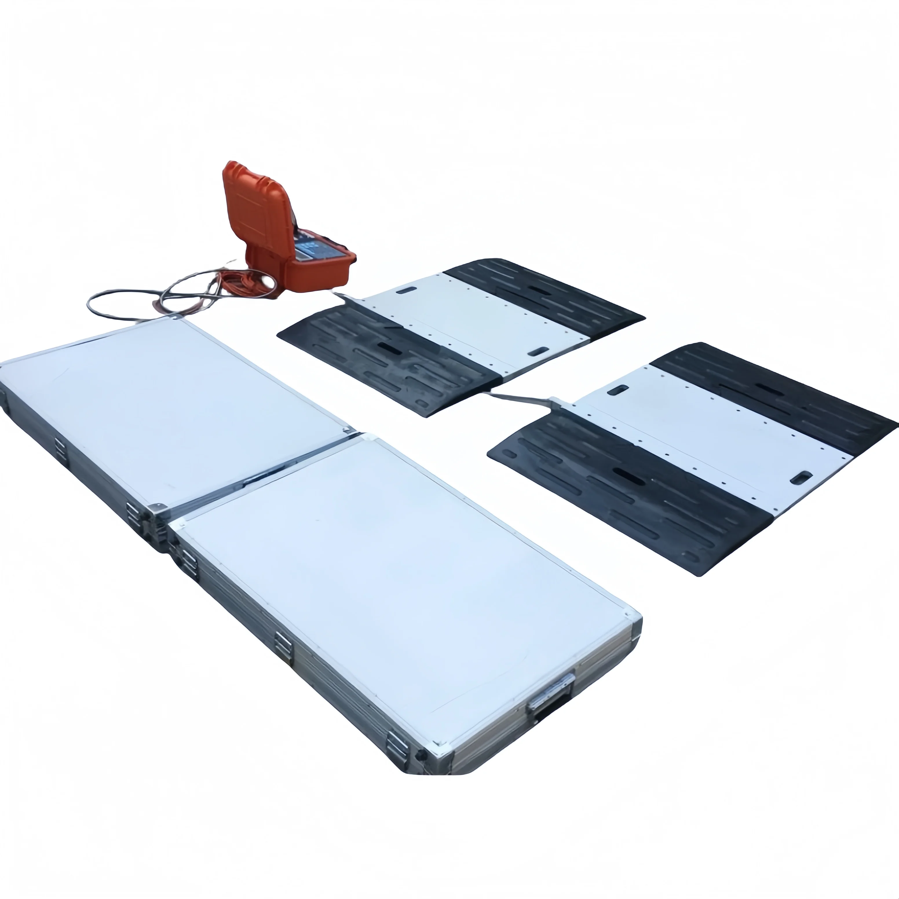 Wireless Portable Axle Weighing Pad 40t Load Scale 6 Pad for Truck Axles  ODM LED/LCD Display