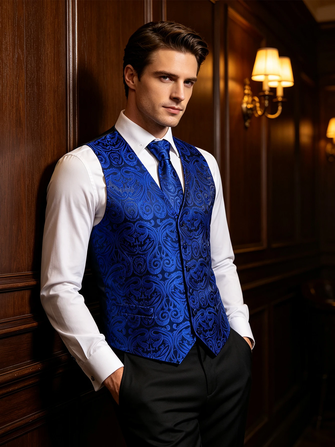 Królewski Niebieski Zestaw 5 E – Pocket Square Set recenzja i cena
