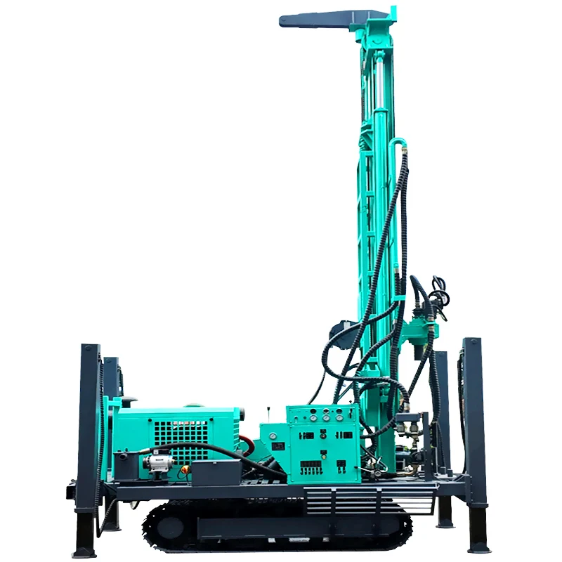 

Customized 1150ft Pneumatic Hard Rock Water Well Drilling Rig Machine Core Deep Well Drilling Rig with Air Compressor