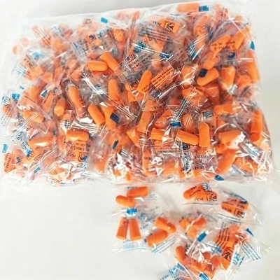 10 Pairs of Noise-Canceling Earplugs, Individually Packaged, Soft and Comfortable, Suitable for Sleep and Industrial Environment