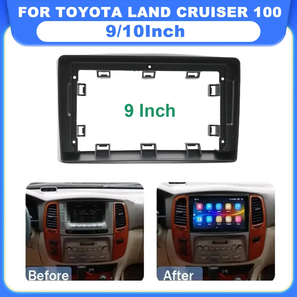 

For 1998-2002 TOYOTA LAND CRUISER 100 Car Radio Fascia Adapter Canbus Box Android Stereo Dash Fitting Panel Kit