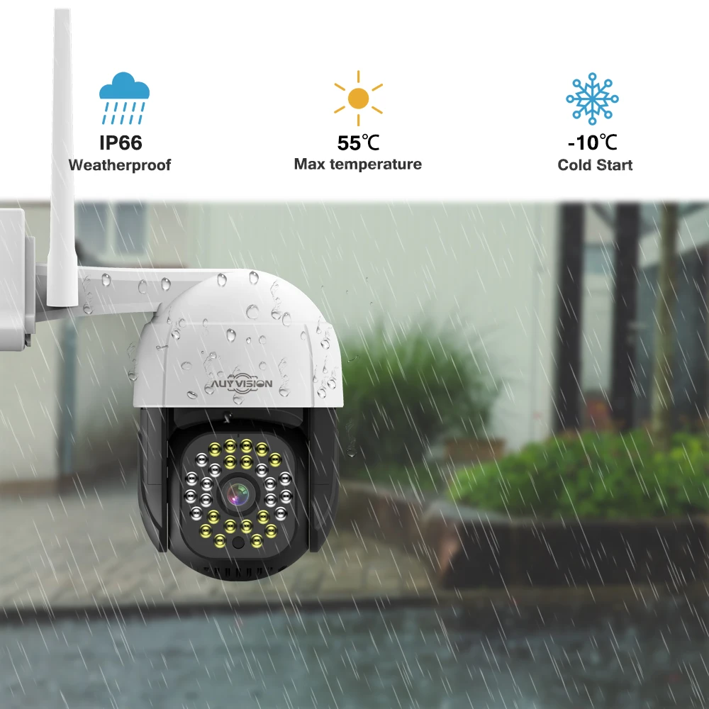 Imagem -04 - Câmera ip Wifi ao ar Livre Vias de Áudio sem Fio Cctv Câmera de Vigilância Proteção para Casa Inteligente Visão Noturna H.265 Icsee Onvif 3mp hd