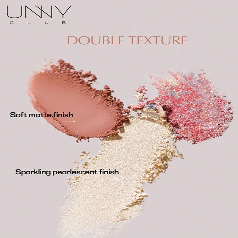 UNNY CLUB シングルカラー アイシャドウ、ダイヤモンド フラッシュ & マット、繊細な質感、長持ちする明るいきらめき、滑らか、デイリーメイクアップ