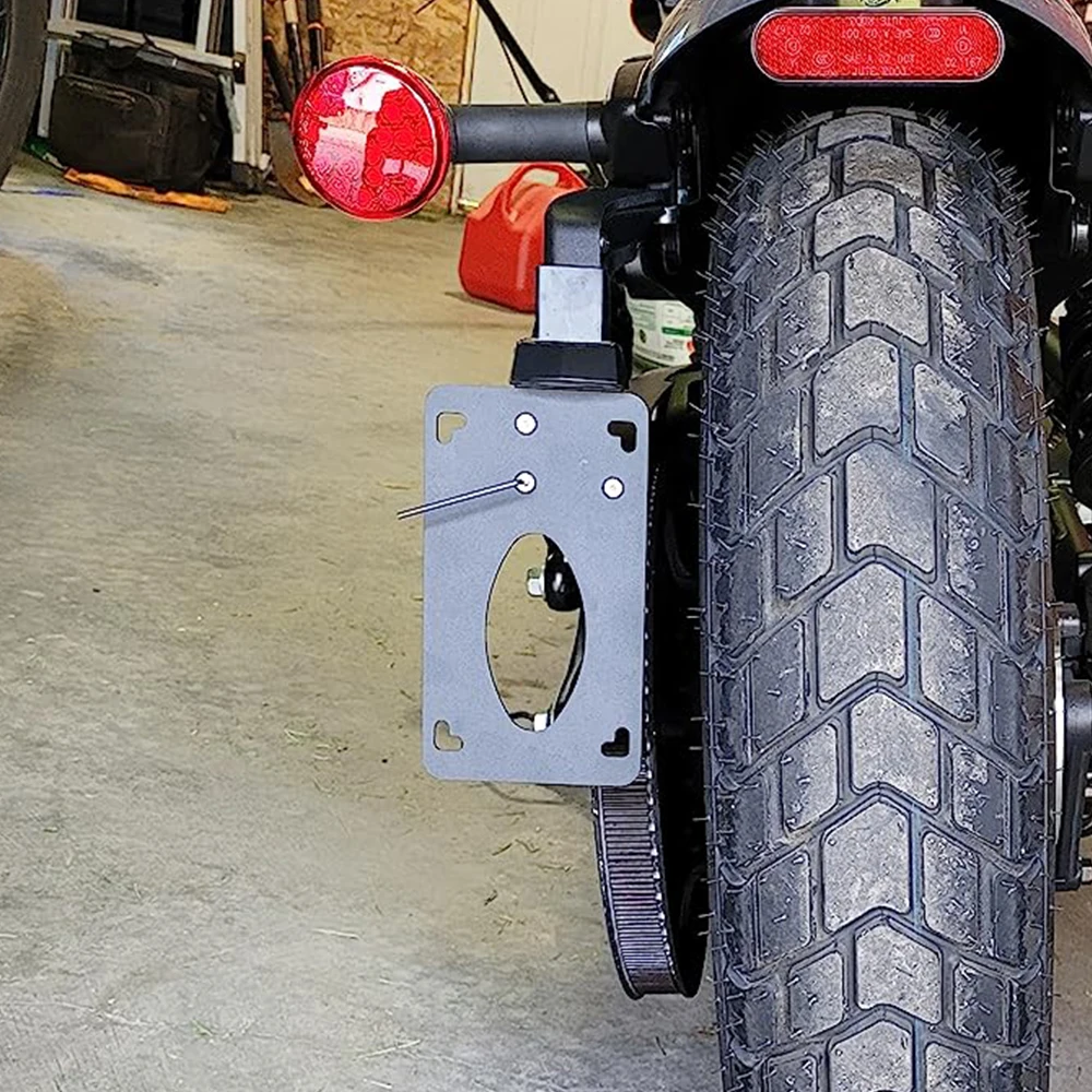 Motocicleta Vertical License Plate Fender Eliminator, suporte de montagem lateral, apto para Indian Scout Bobber, 2018-2020, 2021, 2022, 2023, 2024