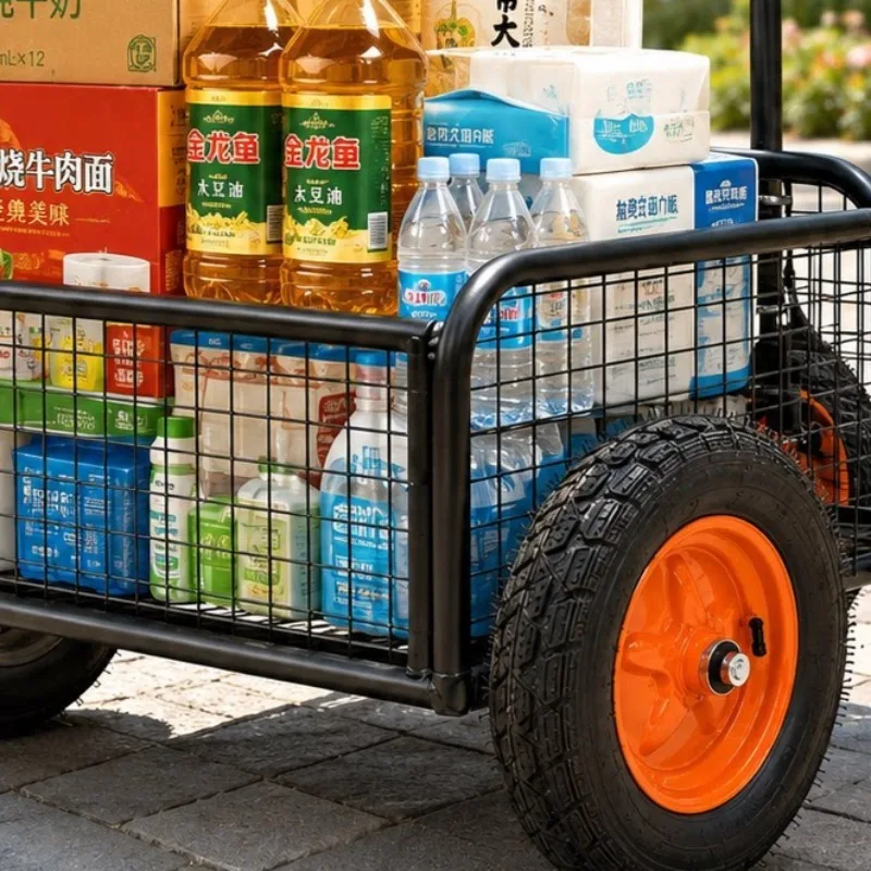 Electric Bike Rear Trailer Multi Purpose Haul Trailer Outdoor Heavy Duty Utility Trailers Travel Hiking Camping Attachments