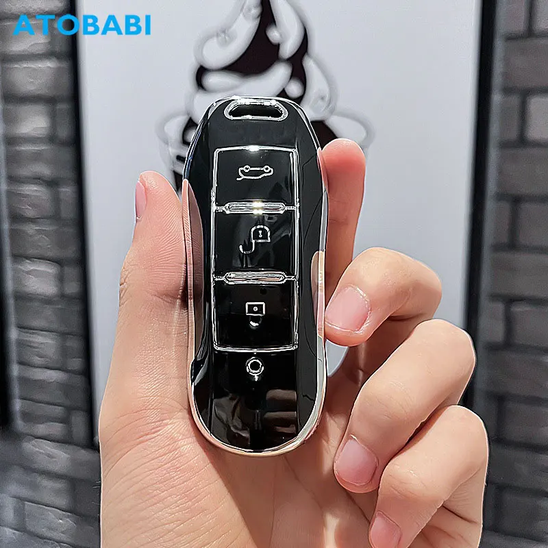 TPU Car Key Cover Remote Fobs Cases Protector Keychain Auto Accessories For Dongfeng Fengon Fengguang IX5 580 IX7 Seres SF5 2021