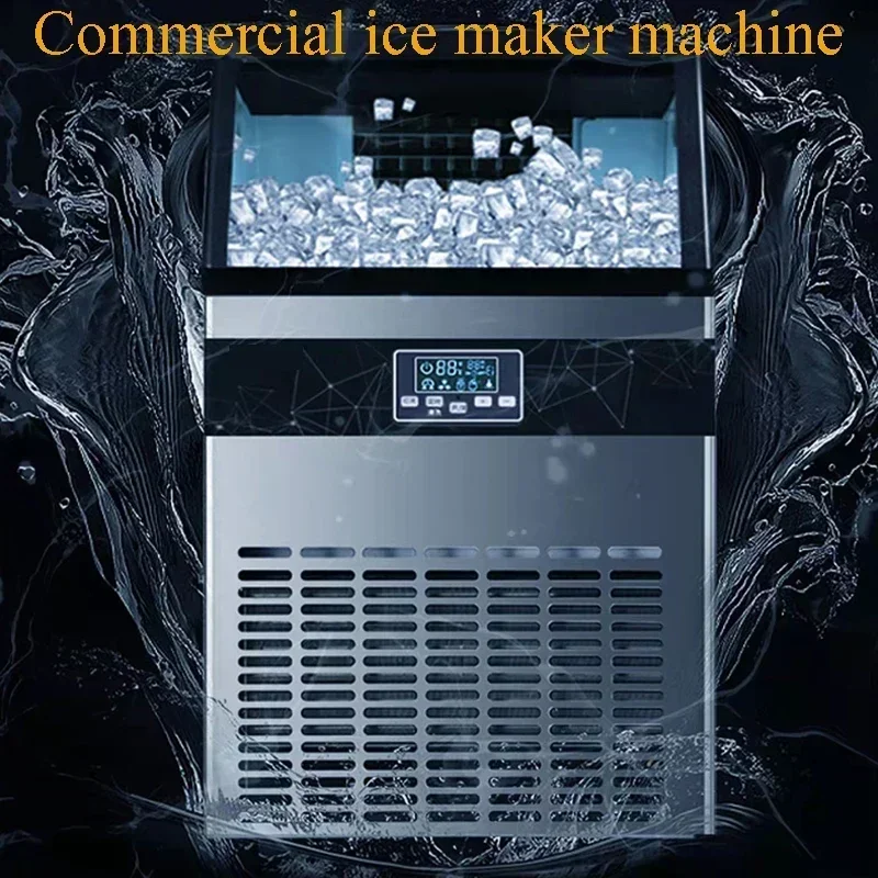 

Отличный электрический льдогенератор высшего качества, 100 фунтов в день, льдогенератор из нержавеющей стали емкостью 48 фунтов, идеально подходит для ресторана