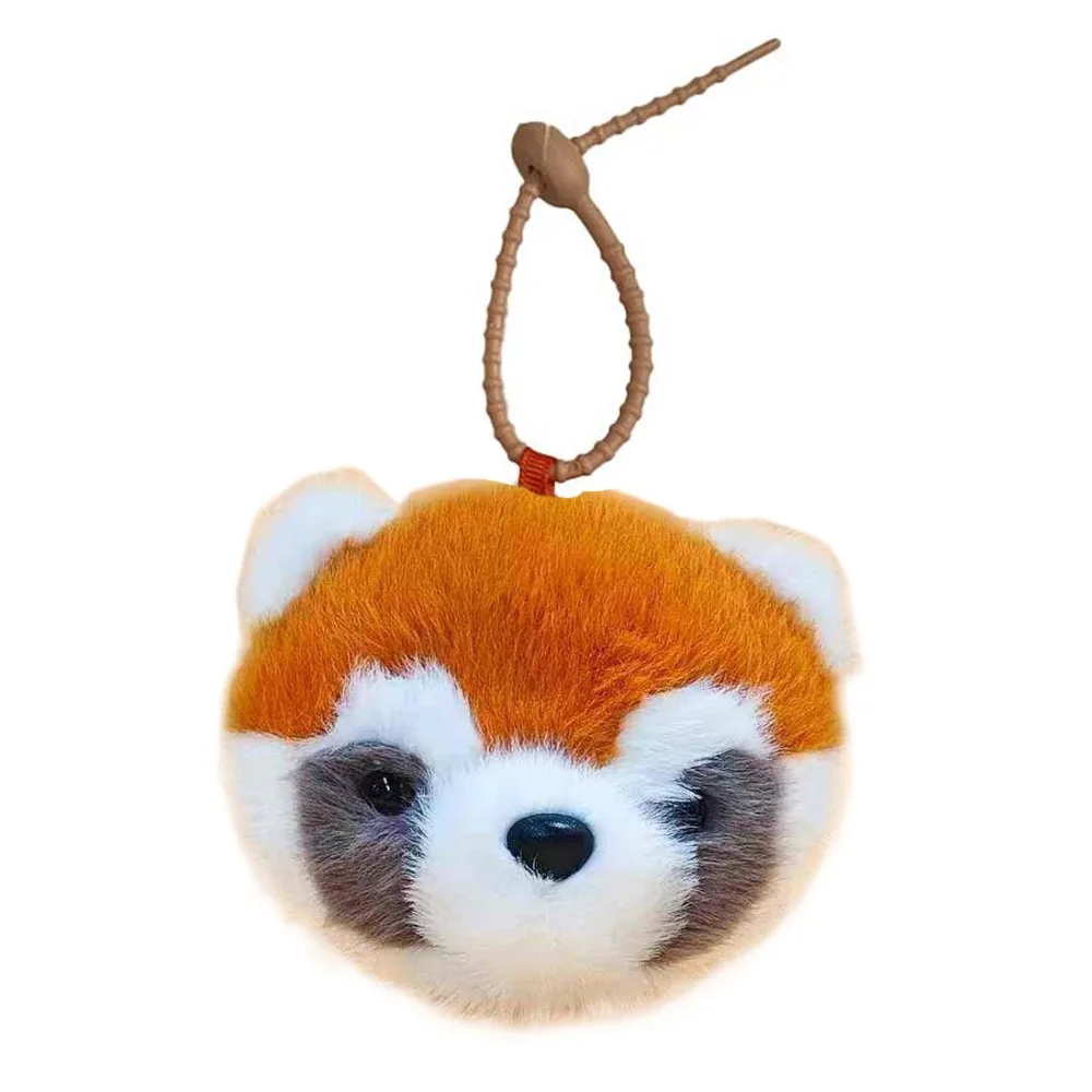 Headphone Bag Cow Plush Earphone Bag Raccoon Bag Pendant Plush Coin Purse Cute Cartoon Plush Wallet Pendant Women Girls