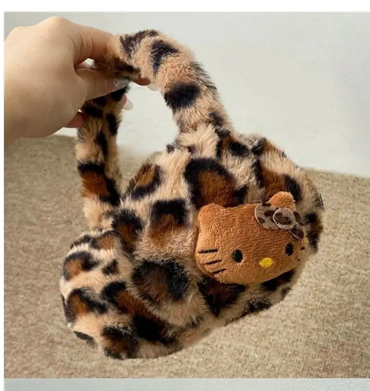 Sanrio Hello Kitty orejeras bufanda de felpa tapones para los oídos cálidos de invierno protección contra el frío mujeres cubierta para los oídos ciclismo accesorios anticongelantes