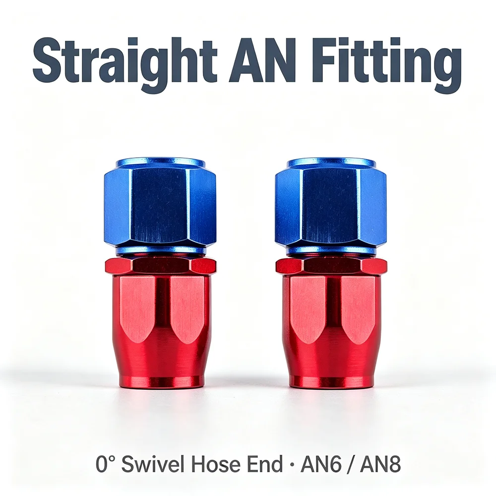 AN4 to AN16 Aluminum Alloy Quick Connector for Automotive Oil Radiator Cold Joint 0° to 180° for Pipe Modification