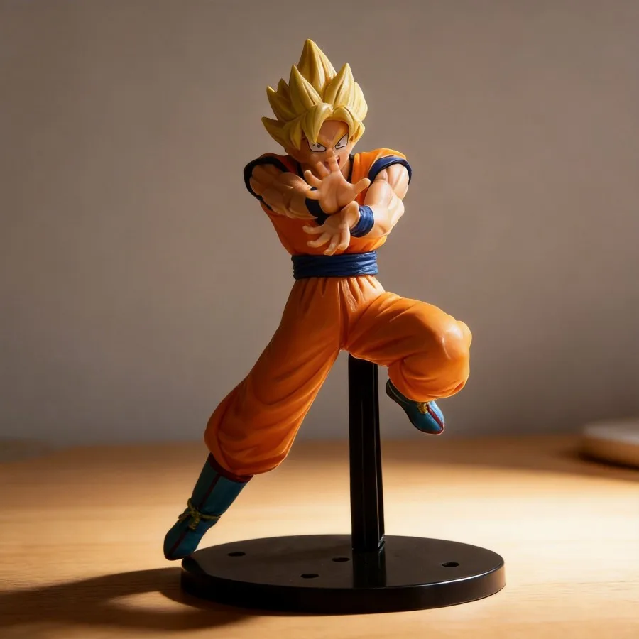 

Dragon Ball Z Anime Figure Son Goku Super Saiyan Kamehameha Pose Prize C Collectible Model Toy 25cm