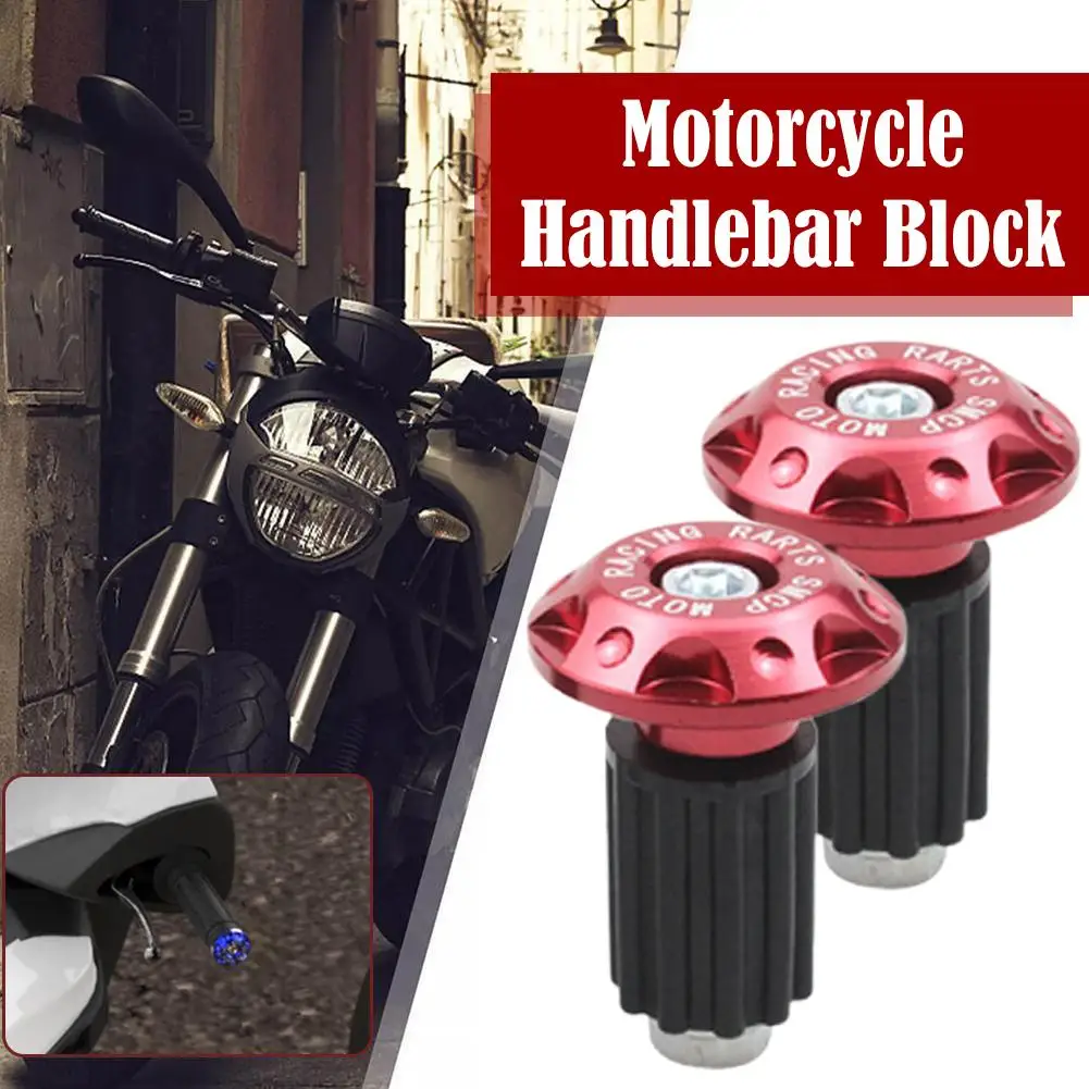 1Pair Motorcycle Handle Bar Ends Plug Grips Handlebar Motor Plug Bar Caps End Locking Bike Expanding Caps Accessories Motor G1S3