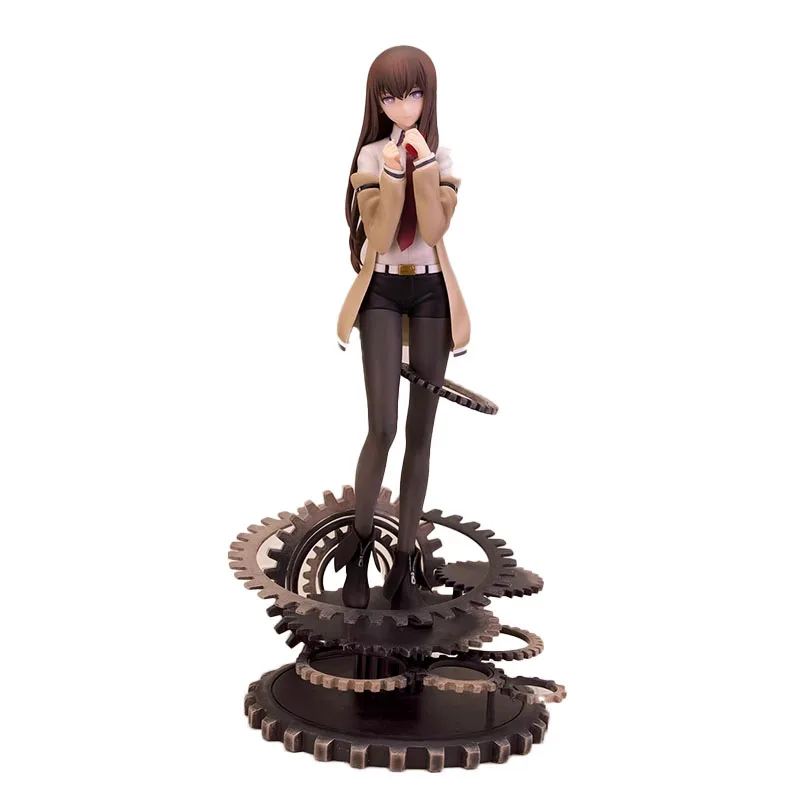 In Stock Original Alphamax Chris Makise Makise Kurisu STEINS GATE 1/7 25cm Authentic Models of Surrounding Figures and Beauties